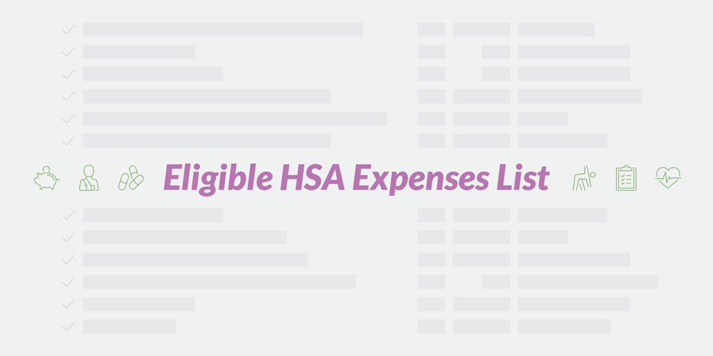 Eligible HSA Expenses List - Articles