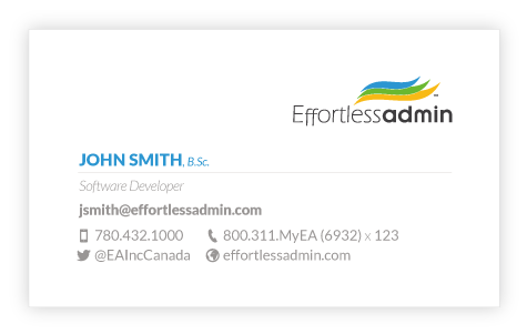 Updated business card